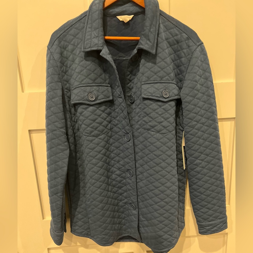 NWT Caslon blue shirt/jacket medium